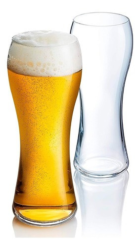 6 Vasos Vidrio De Cerveza Copa Cervecera Tarro Francés 590ml