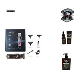 Kit Maquina Desvelladora, Aceite Y Shampoo, Barberia, Barba