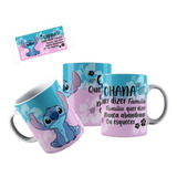 Caneca Xícara Personalizada Porcelana Animada Stich Ohana