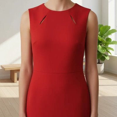 Vestido Sin Manga Color Naranja Talla Ch | Meses sin interés