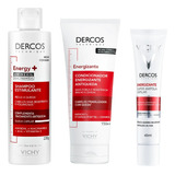 Kit Vichy Dercos Energizante Shampoo 200ml + Condic + Ampola