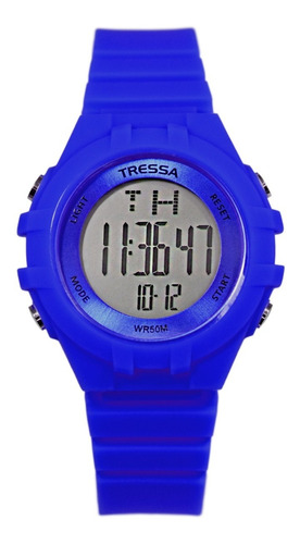 Reloj Tressa Maggie Digital Sumergible Luz Alarma Niño Mujer