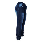Pantalón Jean Nena Chupin Elastizado Azul Talle 4 Al 16 