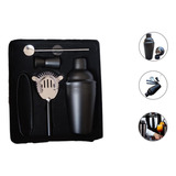 Set Kit Barman Negro Completo Coctelera Tragos Bebidas