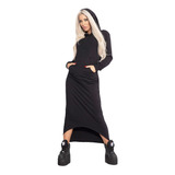 Casual Vestido Hoodie Moderno Juvenil Con Gorro Mujer 5155