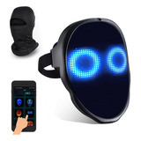 Mscara Led Para Halloween, Mscara De Disfraz Con Bluetooth B