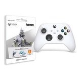 Control Joystick Inalámbrico Microsoft Xbox Wireless Controller Series X|s + Tarjeta Fortnite Blanco