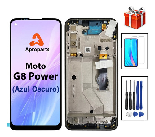 Pantalla Compatible Con Motorola G8 Power Con Marco