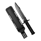 Cuchillo Tactico Lion Monte Militar Negro T. Rambo Swat 