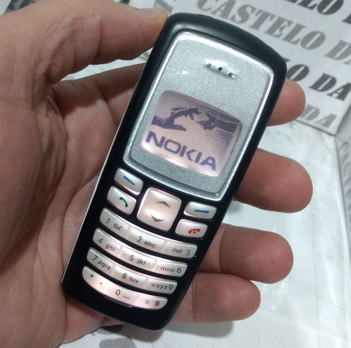 Celular Nokia 2100 Preto Led Branca Gsm Raro Antigo De Chip