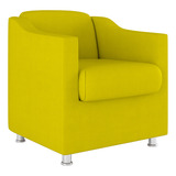 Cadeira Poltrona Decorativa Tilla Consultório Recepção Suede