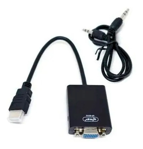 Cabo Adaptador Conversor Hdmi Para Vga Com Saída P2 De Áudio