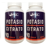 2 X Citrato De Potasio Fnl 90 Cápsulas C/u 100%natural