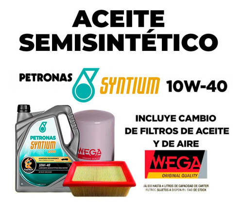 Cambio Aceite 10w40 Semi + Filtro Aceite Y Aire Para Meriva