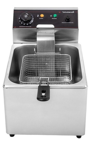 Freidora Eléctrica Comercial Turboblender 10 Lts Acero Inox