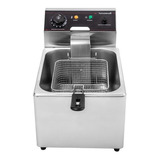 Freidora Eléctrica Comercial 10 Lts Acero Inox Turboblender