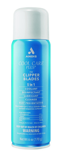 Lubricante Aerosol Andis Cool Care Plus 5 En 1 Desinfectante