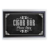 Quadro Anilhas Charutos Cigar Bar Texturizado - Colecionador