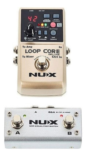 Nux Deluxe Loop Core Pedal Para Guitarra + Footswitch
