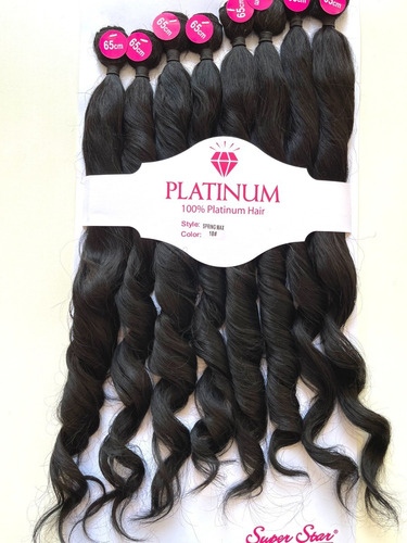 Cabelo Platinum Ondulado Spring Plus Max 65cm Frete Grátis