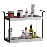 Organizador De Baño/cocina Moderno 2 Niveles (blanco)