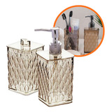 Kit De Banheiro Lavabo Glamour 2 Peças Decoração Casa