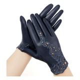 Fioretto Guantes De Piel Auténtica Para Mujer, Sin Forro, Fi