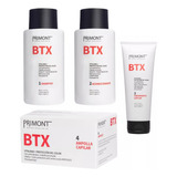 Kit Botox Primont: Shampoo Balsam Tratamiento Ampollas Btx