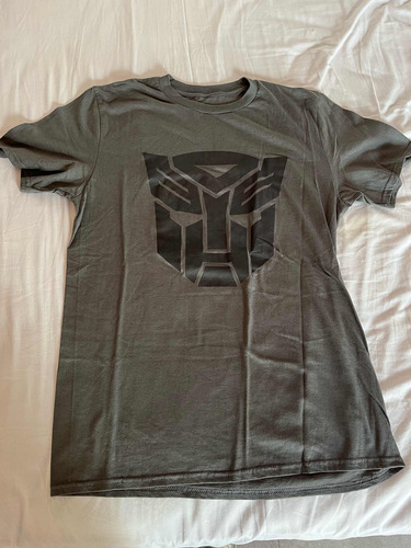 Remera Universal Gris Transformer Talle M Adulto Original