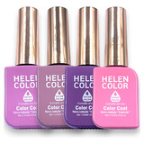 Kit Esmaltes Em Gel Helen Color Conexão Cores Pastel 