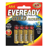 Pila Bateria Eveready Gold Alcalina Aa4 X 4 Unidades