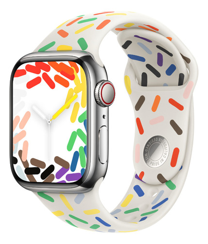 Pulseira Silicone Compatível Apple Watch Ultra 49mm Orgulho
