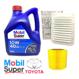 Kit Cambio Aceite Corolla 1.8 Filtros + Aceite Mobil 10w40