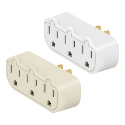 Multicontacto Triple Aterrizado Barra A Granel 1 Pza Volteck 47199