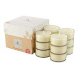 Kit Vela Aromática Premium Morango Champanhe C/12 Mini Velas