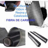 Kit Fibra D Carbono Tela 125cmx150cm + Kit Resina Endurec 3k