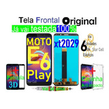 Tela Frontal Original Moto E6 Play (xt2029)+capa+plcl3d+cola