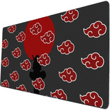 Mouse Pad Grande Itachi Nubes Akatsuki Naruto Art 30x70cm