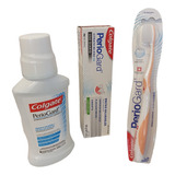 Kit De Enjuague, Cepillo Y Pasta Dental Periogard Colgate