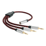 5 X 30cm 3,5mm Audio Estéreo Divisor Extensión Cable 3