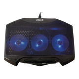 Base Refrigerante Gamer H1/posicion 5/ventiladores 3/luz Led