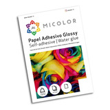 Papel Carta Adhesivo Glossy / 135g /50 Hojas 