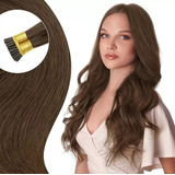 25 Mechas Extensión Cabello Natural 100% Humano I-tip 50cm