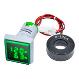 Voltímetro Amperímetro Digital Gabinete 50-500v 0-100a Led 