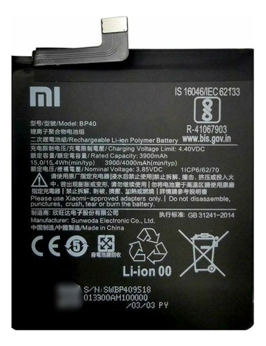 Bat_ria Xiaomi Bp40 Mi 9 T Pro / Redmi K20 Pro