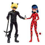 Bandai México Ladybug Miraculous Ladybug Y Cat Noir Paquete 