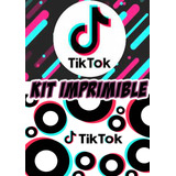 Candy Bar Kit Imprimible Cumpleaños Tik Tok