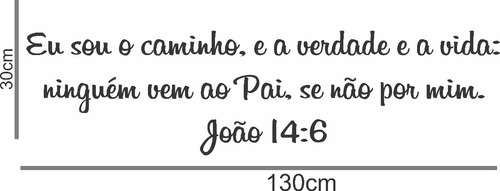 Adesivo Frases Bíblicas Salmo Parede Porta Carro Sala Nº02.1