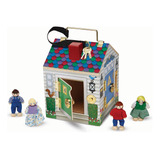 Timbre De Madera Con Forma De Casa De Muñecas Melissa & Doug