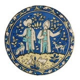 Antiga Placa De Parede Em Porcelana  - R 10691